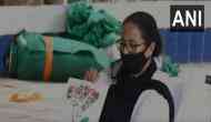 WB Polls 2021: On dharna against EC's campaign ban, Mamata Banerjee takes to painting
