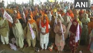 Farmers stage protest against farm laws in Amritsar 