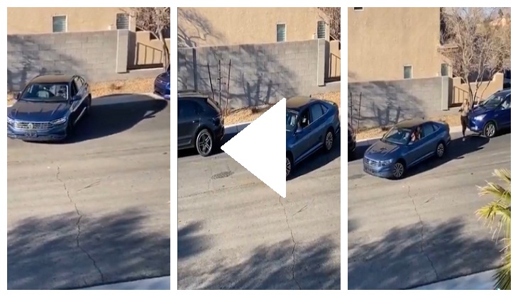 Woman tries hard to park her car between two vehicles; video will tickle  your funny bone! | Catch News