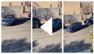 Woman tries hard to park her car between two vehicles; video will tickle your funny bone!