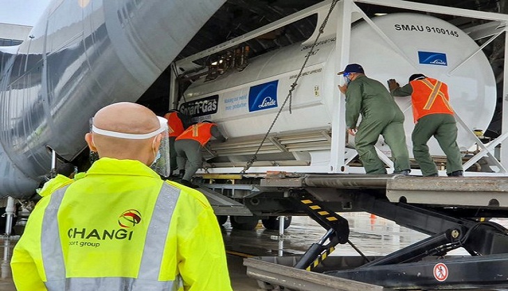 COVID-19 pandemic: Indian Air Force transports four cryogenic oxygen containers from Singapore