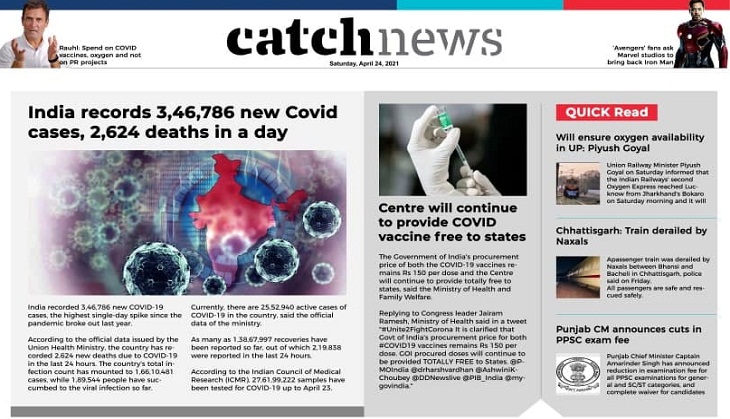 24th April Catch News ePaper, English ePaper, Today ePaper, Online News Epaper