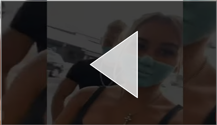 Social media influencer paints mask on her face to fool supermarket guard; faces flak from netizens