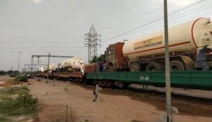 COVID-19: First Oxygen Express to Secunderabad with loaded tankers starts from Odisha's Angul