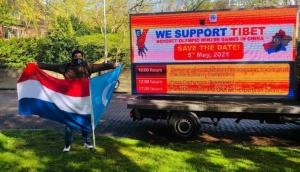 Pro Uyghur body stages protest in Hague in front of Chinese Embassy