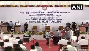 MK Stalin follows in Karunanidhi's footsteps, takes oath as CM in 'name of conscience' 