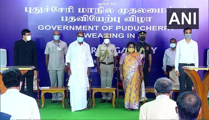 AINRC chief N Rangasamy takes oath as Chief Minister of Puducherry