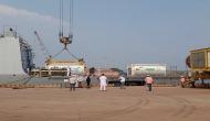 INS Kolkata carrying liquid medical oxygen, oxygen cylinders from Kuwait, Qatar arrives in India