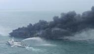 Indian Coast Guard rushes help to douse fire on container ship off Sri Lankan coast