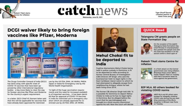 2nd June Catch News ePaper, English ePaper, Today ePaper, Online News Epaper