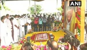 Tamil Nadu CM pays floral tribute to father former CM M Karunanidhi on his birth anniversary