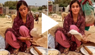 Video of this young girl making roti in a unique style goes viral  [WATCH]