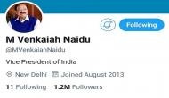 Twitter removes blue badge from VP Venkaiah Naidu's personal verified account