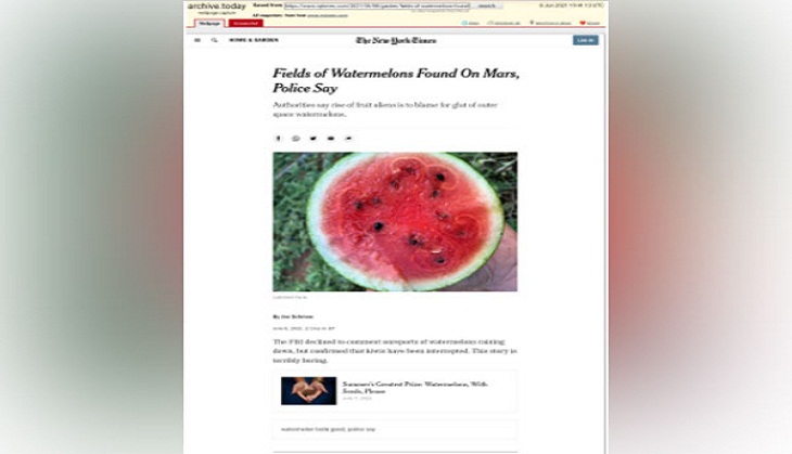 US: NYT made a booboo, several caught on
