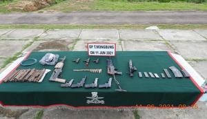 Manipur: Huge cache of arms, ammunition recovered in Imphal