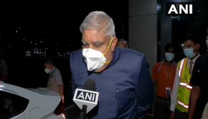 Jagdeep Dhankhar arrives in New Delhi, targets WB govt over post-poll retributive violence