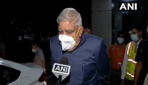 Jagdeep Dhankhar arrives in New Delhi, targets WB govt over post-poll retributive violence