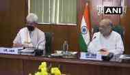 Delhi: J-K LG Manoj Sinha meets HM Amit Shah