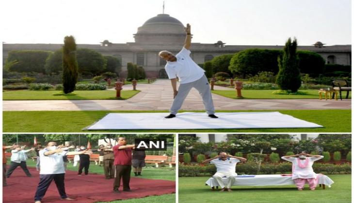 India celebrates 7th International Day of Yoga; President, Union Ministers perform yoga