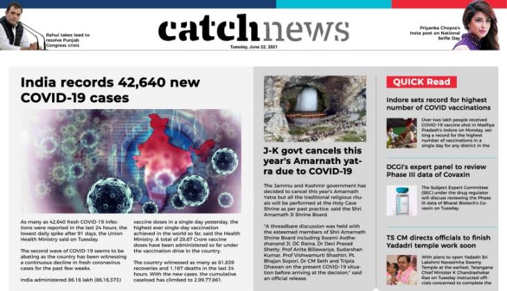 22nd June Catch News ePaper, English ePaper, Today ePaper, Online News Epaper