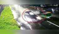 Accident Caught on CCTV: One killed as speeding car rams into auto in Hyderabad