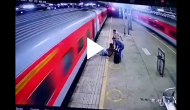 RPF constable saves passenger from slipping into tracks; video will give you the shivers