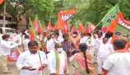 BJP Kisan Morcha holds protest in Hyderabad demanding release of Rs 1 lakh farmer loan waiver