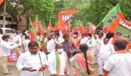 BJP Kisan Morcha holds protest in Hyderabad demanding release of Rs 1 lakh farmer loan waiver