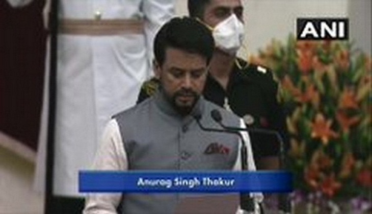 PM Modi Cabinet Expansion: Anurag Thakur elevated as cabinet minister, takes oath of office at Rashtrapati Bhavan