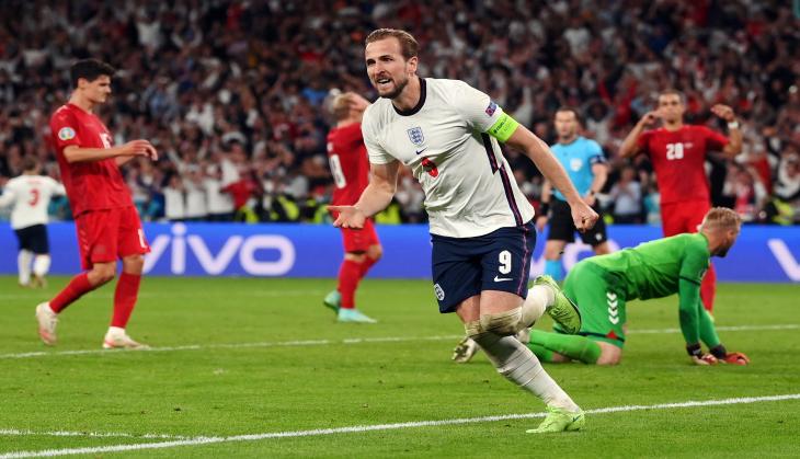 Harry Kane's extra-time goal fires England into Euro Cup final with 2-1 win over Denmark