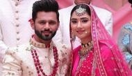 Rahul Vaidya-Disha Parmer wedding: After filmy entry,  bigg boss 14 contestant goes down on his knees [WATCH]