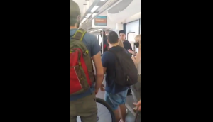 Viral Video: Passengers force a guy to deboard a train; here’s why