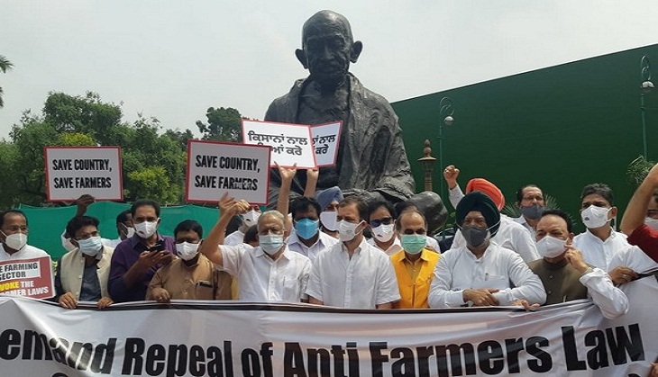 Delhi: Congress to protest in front of Gandhi statue in Parliament over farmers agitation, Pegasus issue