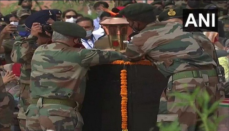 Vijay Diwas: CDS Gen Rawat installs Victory Flame at Kargil War Memorial in Dras