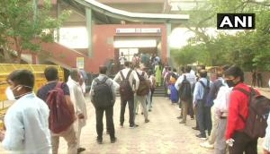 Delhi Metro: Commuters waiting in queue for more than one hour at Badarpur Border metro station