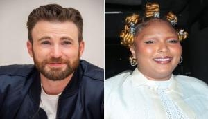 Chris Evans reacts to Lizzo's joke about expecting a baby with him 