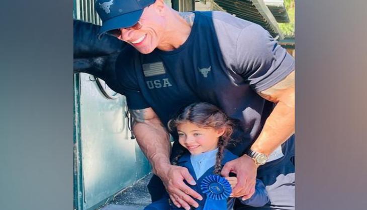 Dwayne Johnson is proud of his little daughter Jasmine
