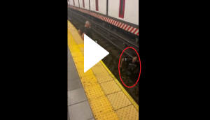 Oh, God! Wheelchair-bound man falls onto railway track; know what happens next