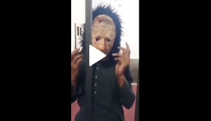 Bizarre! Man wears scary mask to scare people; know what happens next