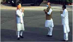 Independence Day: PM Modi reaches Red Fort, to address the nation shortly