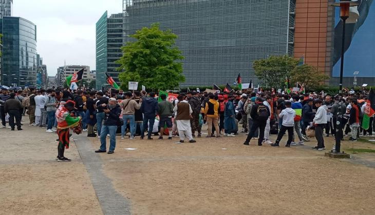 Afghan diaspora protest Taliban takeover, seeks EU's intervention 