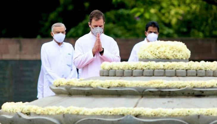 Rahul Gandhi pays tribute to Rajiv Gandhi on his 77th birth anniversary
