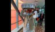 Hardeep Singh Puri receives 3 Swaroop of Sri Guru Granth Sahib brought from Kabul at Delhi airport 
