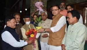 Uttarakhand CM meets Maharashtra Governor in Dehradun