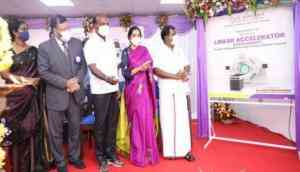 TN Health Minister inaugurates Elekta Infinity Linear Accelerator at Dr Kamakshi Memorial Hospitals