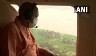 UP CM Yogi Adityanath conducts aerial survey of flood-affected areas in Bahraich