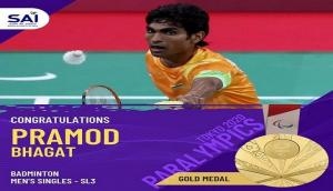 Tokyo Paralympics 2020: PM Modi congratulates shuttler Pramod Bhagat for clinching gold medal