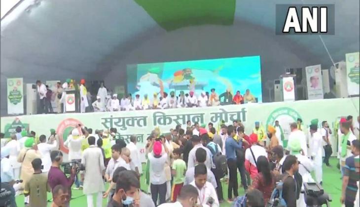 UP: Kisan Mahapanchayat underway in Muzaffarnagar amid tight security
