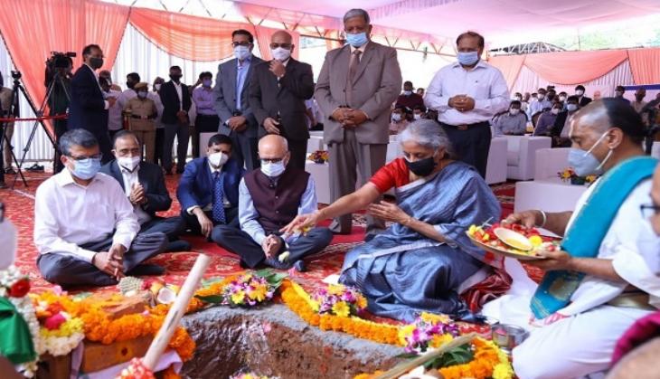 Nirmala Sitharaman lays foundation stone of IT Department building in Bengaluru