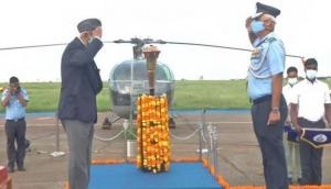 Swarnim Vijay Varsh: Victory flame received at Air Force Station in Telangana's Hakimpet